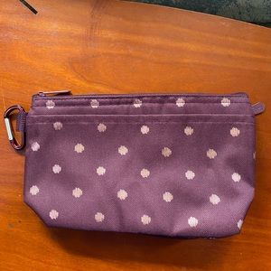 NIP TWINKLING PLUM CLEAR CLIP POUCH (9733) RETAILS $22